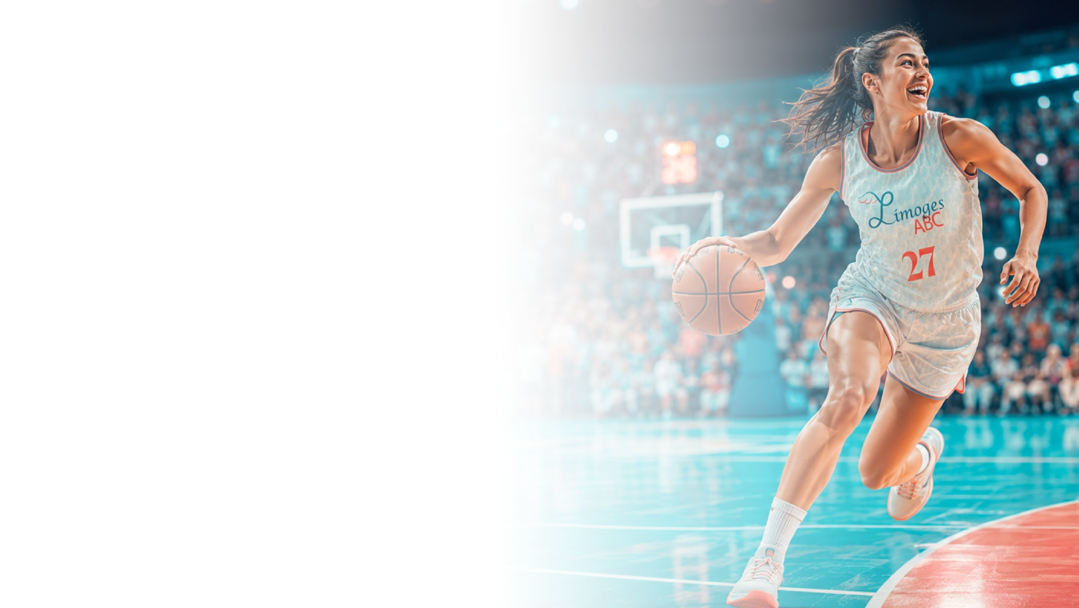 Illustration basketteuse Limoges ABC